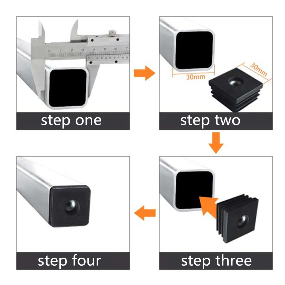 Квадратная гайка с вилкой повышенная подставка для ног трубы вилка домашняя
