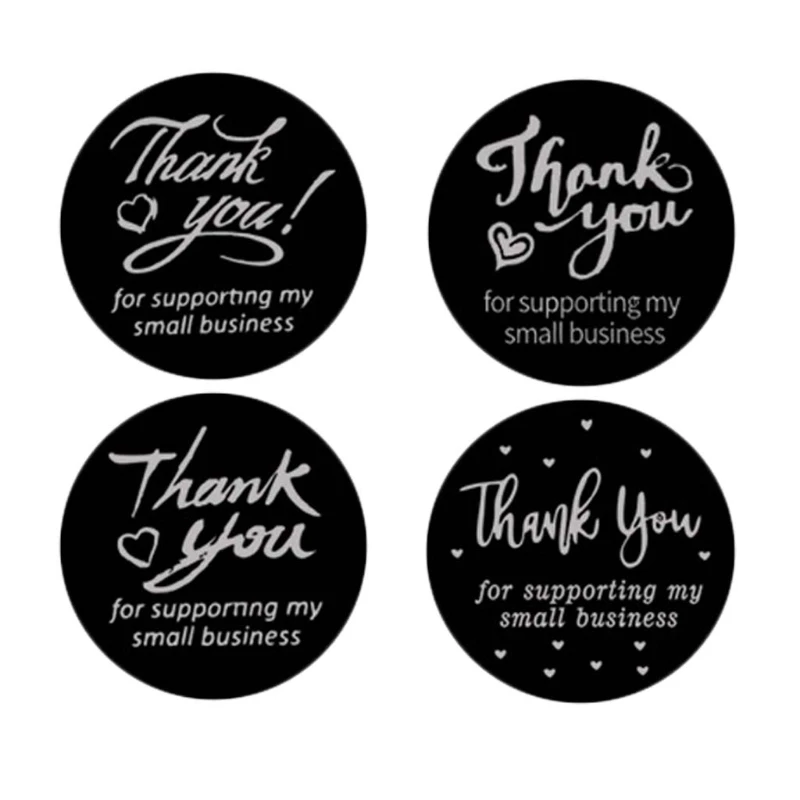 

500pcs/roll Pink DIY Handmade Thank You Stickers Wedding Package Seal Labels