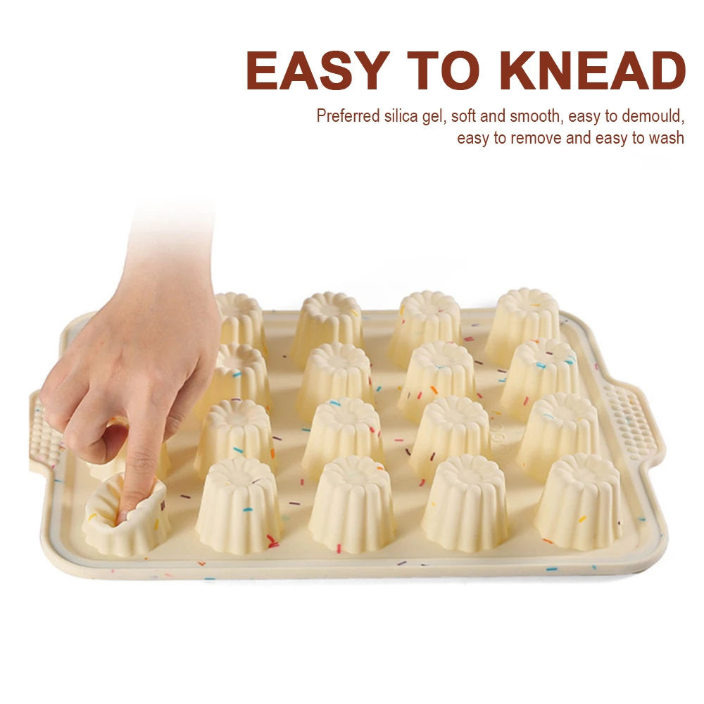 

Fashion Cake Tools Mold Silicone Ice Tray Jelly Mold Flexible Non-Slip Handle Chocolate Mold Multicolor Cake Baking Molds