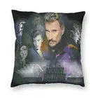 Двусторонняя декоративная наволочка с принтом Джонни Холлидей, для автомобиля
