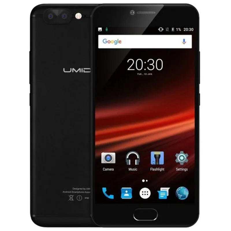 Смартфон UMIDIGI Z1 Pro 6 ГБ ОЗУ 64 Гб ПЗУ 5 дюймов Android 7 0 Восьмиядерный процессор MTK6757 2