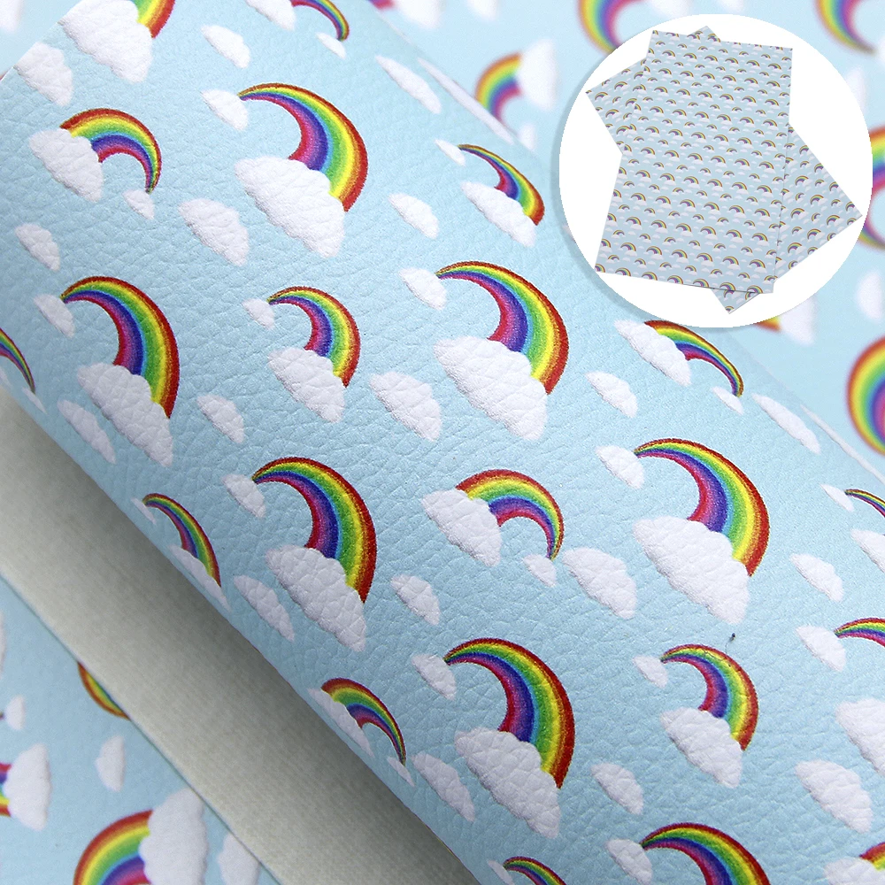 20*33 см цветочный принт личи зернистая искусственная кожа для DIY ручной работы