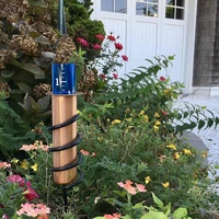 copper rain gauge with stake floating copper rain gauge high accuracy tube for lawn garden outdoors herramientas carpinteria