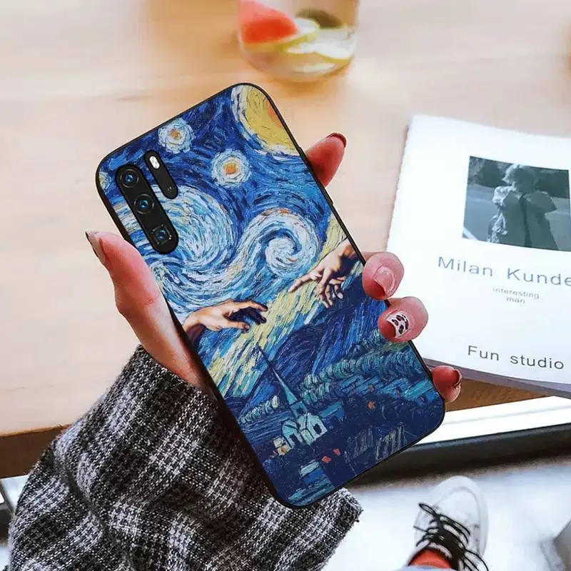 

Funny Hand The Creation of Adam Phone Case For Huawei honor Mate P 9 10 20 30 40 Pro 10i 7 8 a x Lite nova 5t