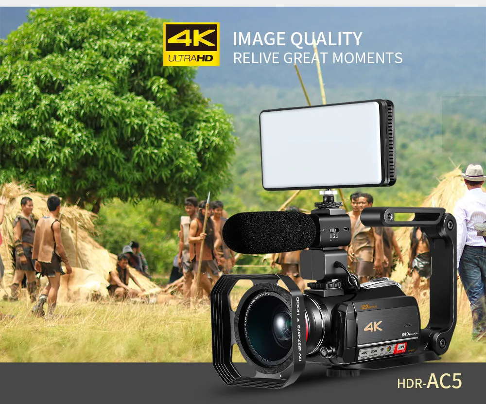 Winait professional UHD 4k цифровая wifi видеокамера/видеокамера для домашнего