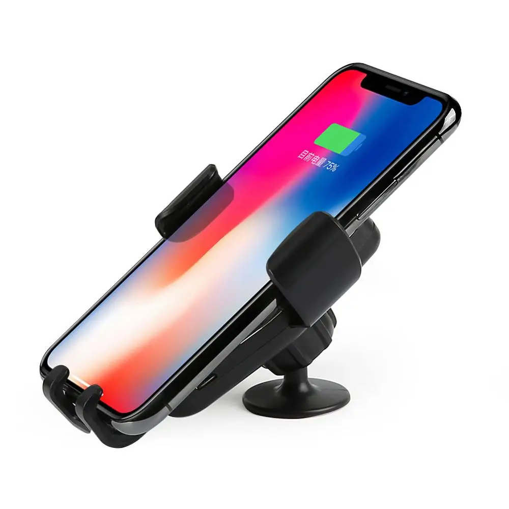 Быстрое беспроводное зарядное устройство Qi для автомобиля iPhone XS Max XR X Samsung S10 S9