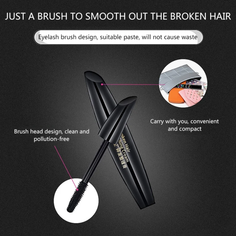 Разбитые волосы для укладки жидкий длительный не жирный отделочный крем волос