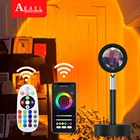 Умная проекционная лампа с Bluetooth и закатом, проектор с закатом, ночсветильник с дистанционным управлением через приложение, светодиодсветильник лампа для украшения комнаты, фотография, подарки