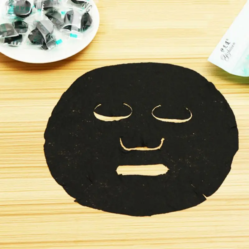 100 шт./компл. черная маска для лица сжатый древесный уголь портативная