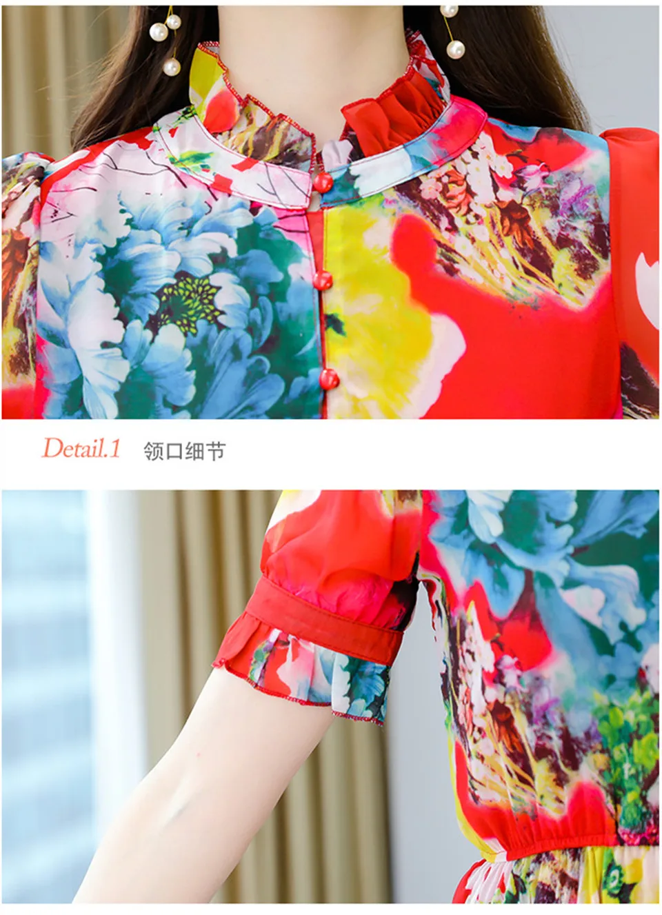 

Boho Summer Slim Chiffon Dress Women Fashion Retro Casual Floral Printed Long Beach Party Dress Elegant Big Swing Dress Vestidos