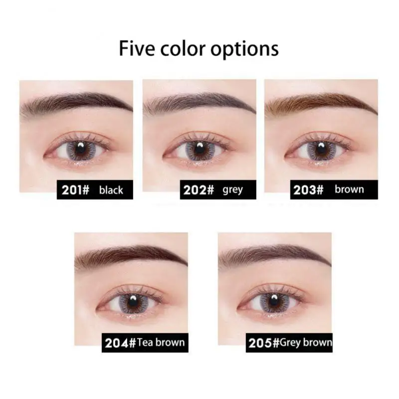 

5 Colors Ultra-fine Triangle Eyebrow Pencil Makeup Dark Brown Eye Brow Pen Sweetproof Long-lasting Brow Tint Eye Cosmetic QBMY