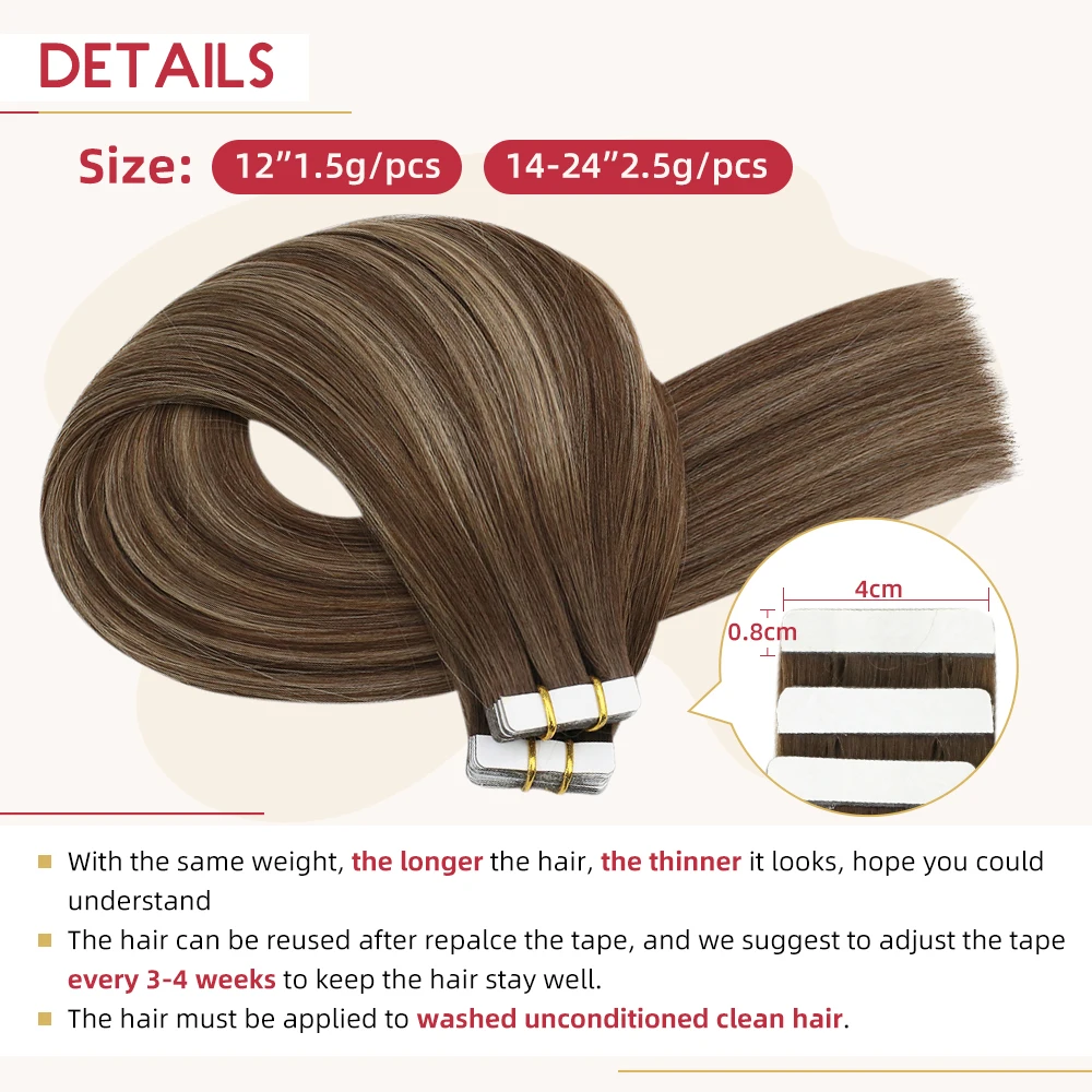 Moresoo лента для наращивания волос балаяж Омбре машина Реми настоящие человеческие