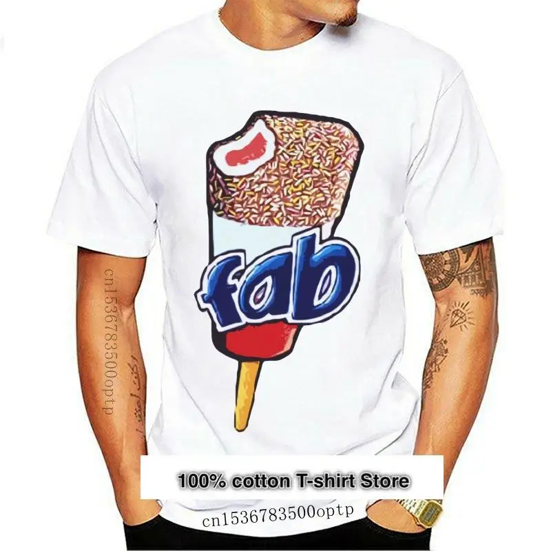 

Camiseta de helado FAB, camiseta de verano de polo, ретро, Indie, винтажная, еда, Лучшие классические