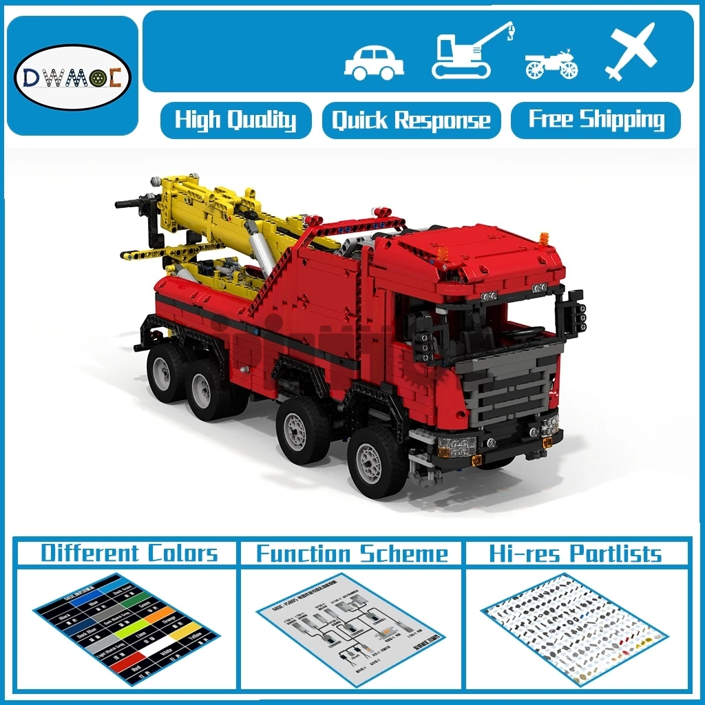 

Moc-0583 Scania 8 × 8 road rescue vehicle Boy Gift splicing building block technology assembly 2749 PCS