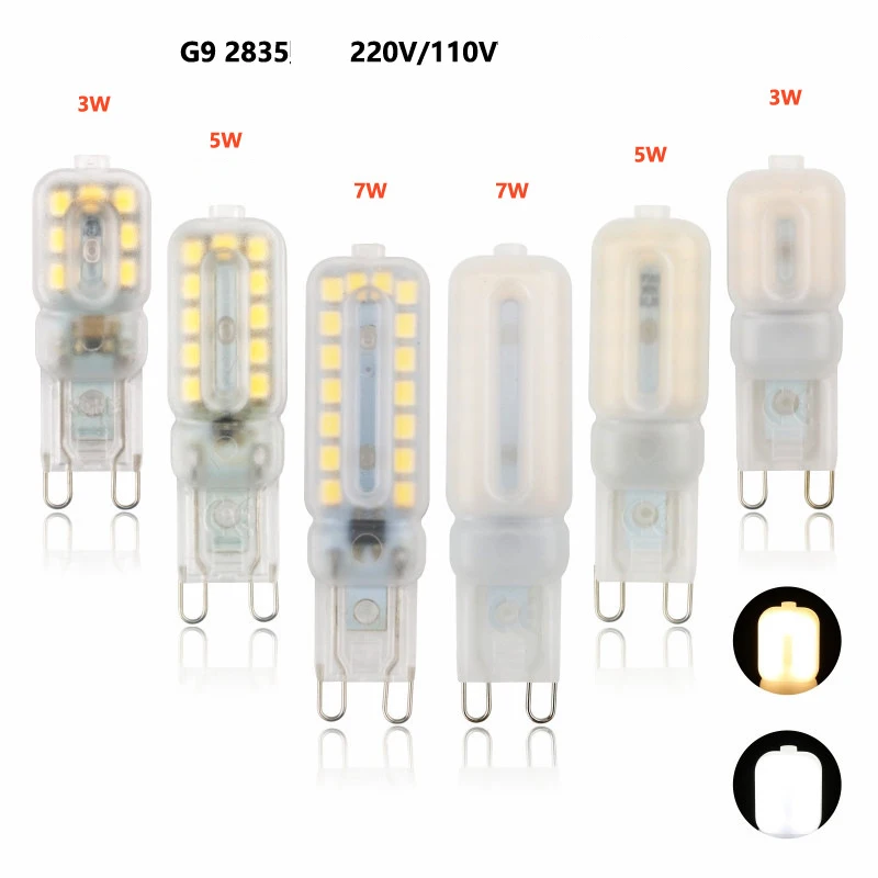 

30PCS Dimmable G9 LED Bulb LED Spotlight Chandelier Crystal Light Source Ac110 AC220V G9 Car Light Bulb