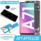 100% Оригинальный 6,7 ''Super AMOLED дисплей для Samsung A71 A715 A715F A715FD Полный ЖК-дисплей сенсорный экран дигитайзер в сборе запасные части