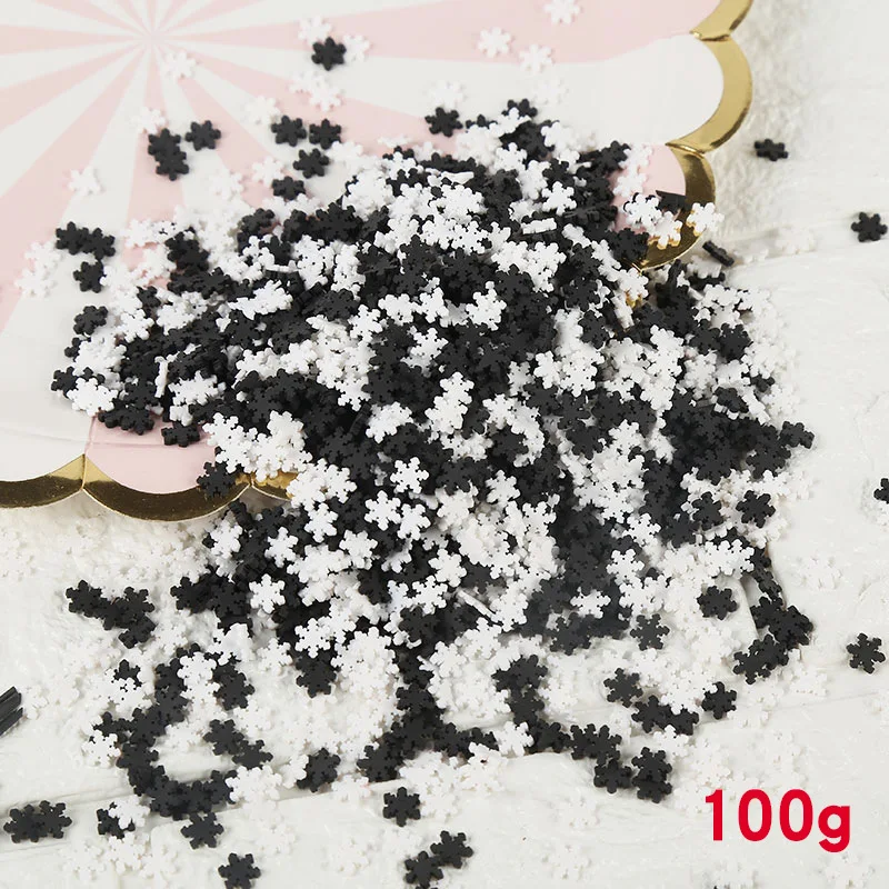 A2207 100g/lot Fimo Polymer Clay Sprinkles for Slime Heart Round Snowflake Star Slices Fake Cake Dessert Decoration DIY Nail Art Craft - Цвет: A2207