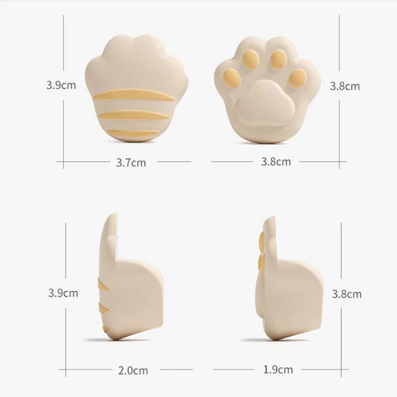 Protector de seguridad de silicona con dibujos animados para beb&eacute;s, protecci&oacute;n de la esquina de la Mesa, protectores para las esquinas anticolisi&oacute;n, 2 uds.-5
