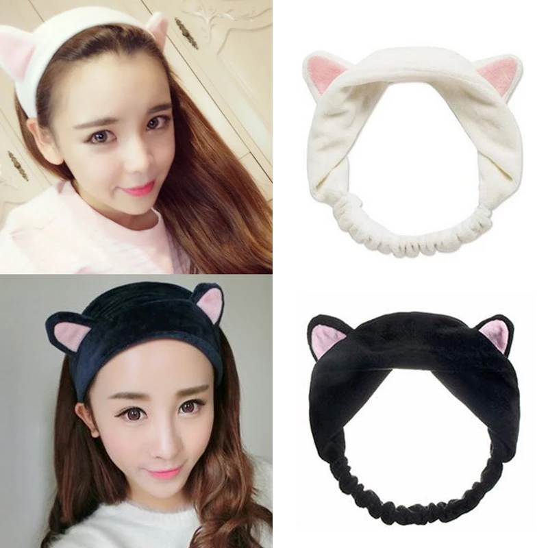 

1Pcs Cute Bowknot Rabbit Ear Hairband Girl Elastic Hairbands DIY Hairdressing Accessories Turban Headband Hair Styling Tools