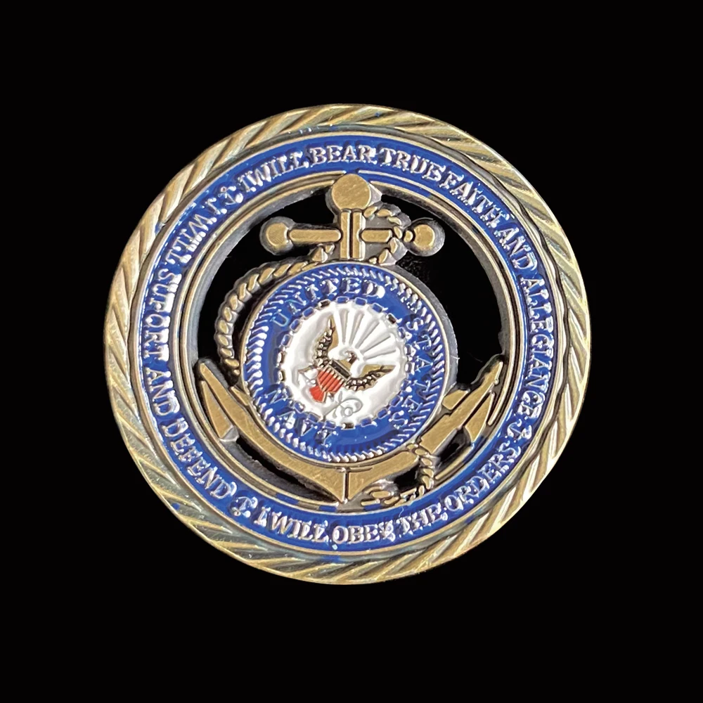 Ажурная монета ВМС США медаль за честь смелость обязательства монеты | Дом и сад