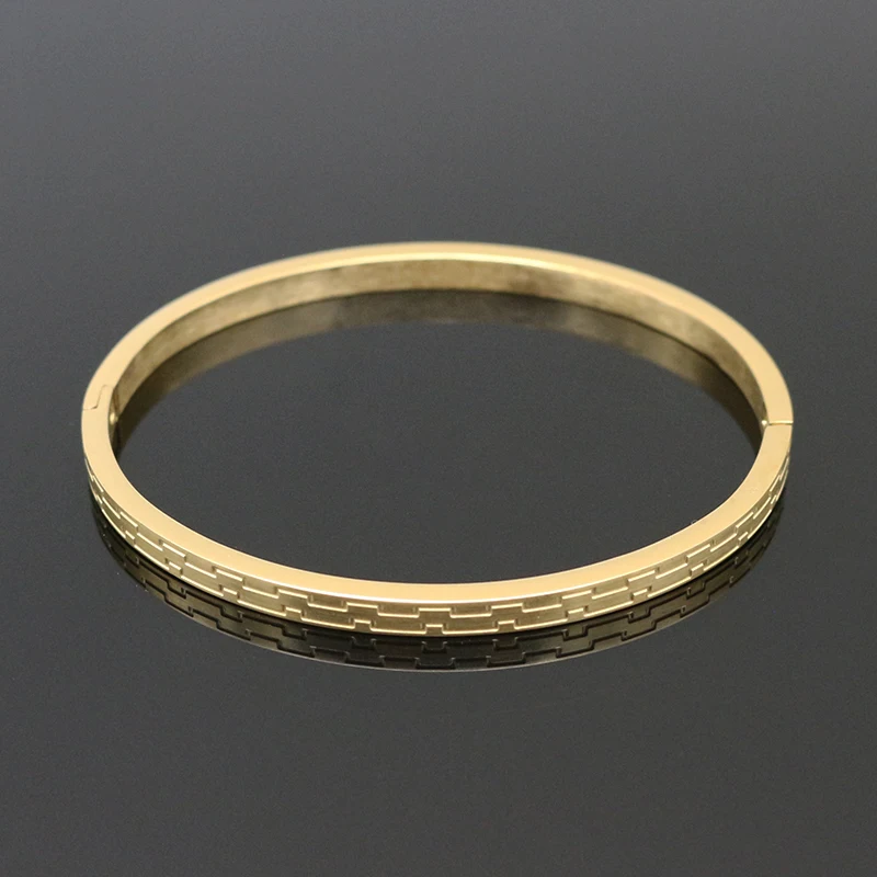 

New Woman Trendy Stainless Steel Bracelet Bangle For Women Gold/Rose Gold/Silver Color Girl Lover Fashion Jewelry