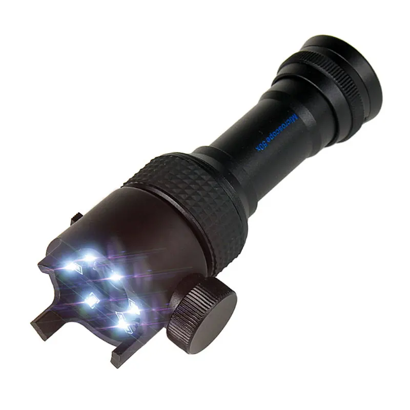 Карманный мини-микроскоп с подсветкой 50 крат Нефритовый ювелирный