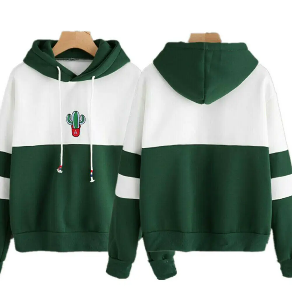 Женский свитшот с капюшоном длинным рукавом | Женская одежда