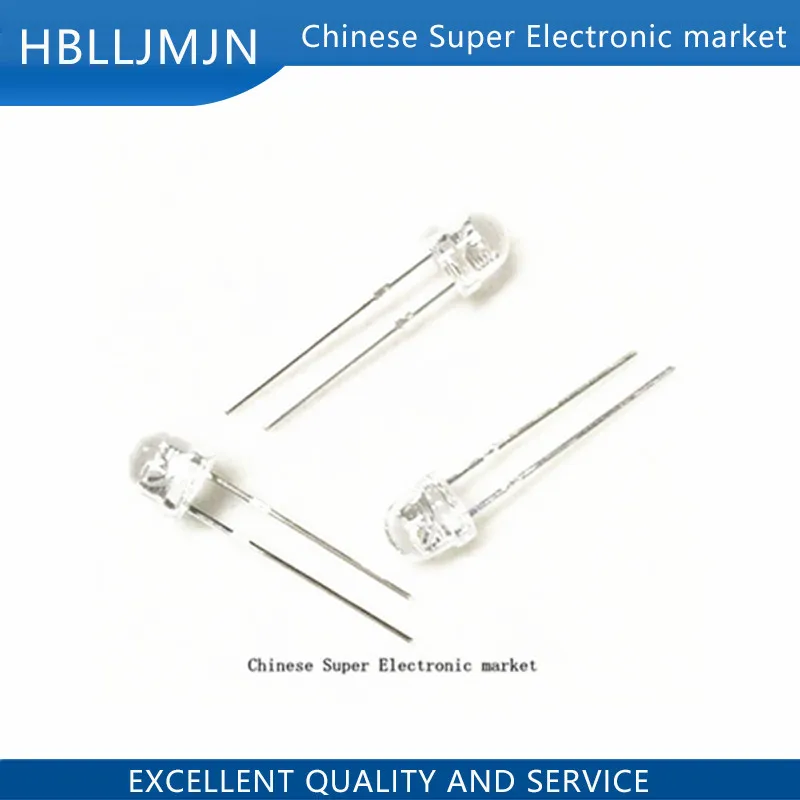 100 шт./лот 5 мм супер яркий белый светодиод DIP LED соломенная шляпа астигмия|white led|h 110