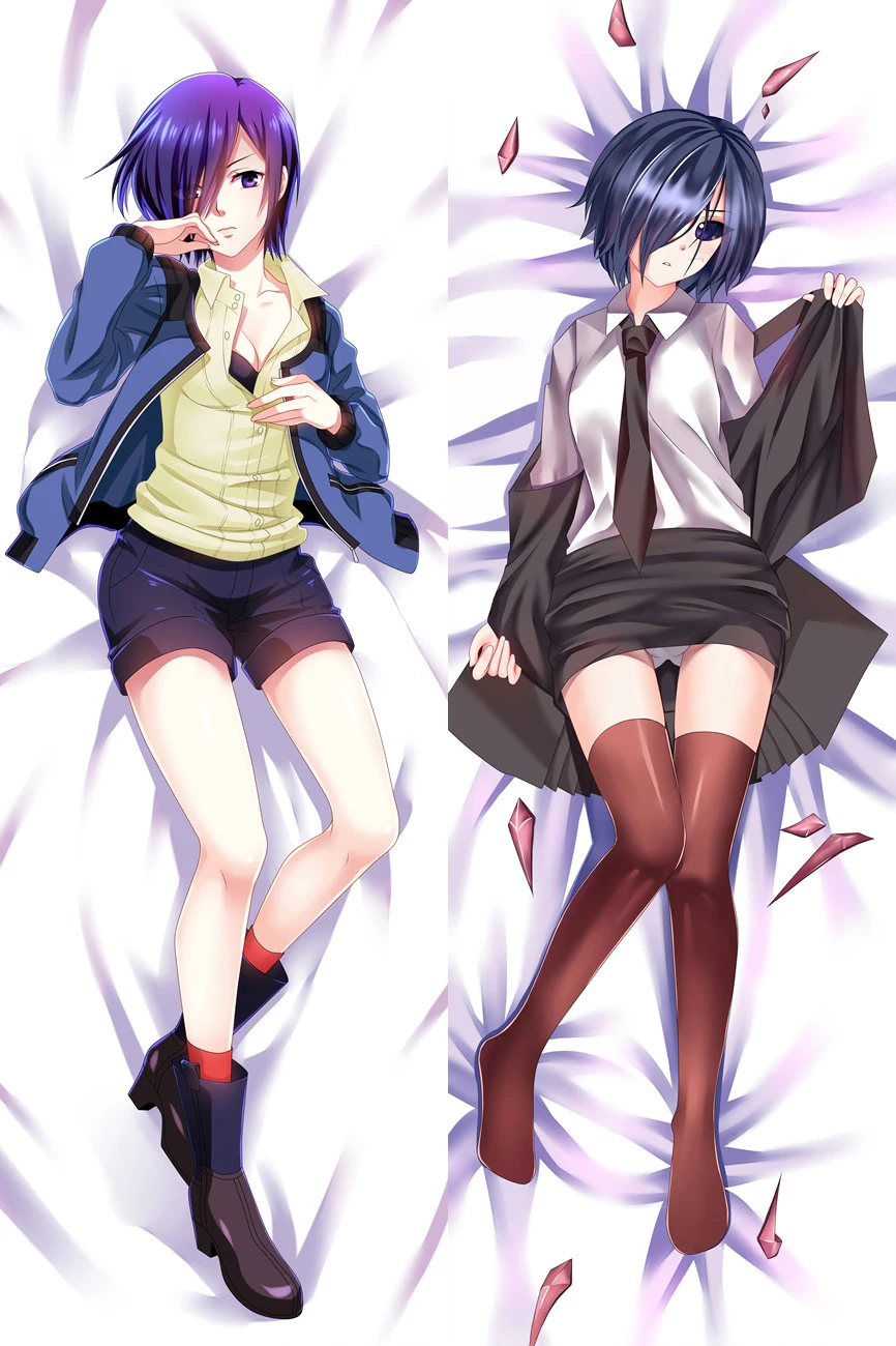 

Coscase Tokyo Ghoul Japanese Anime Kirishima Toka fueguchi hinami Dakimakura Body Decorative Pillowcases Hugging Pillow Cover