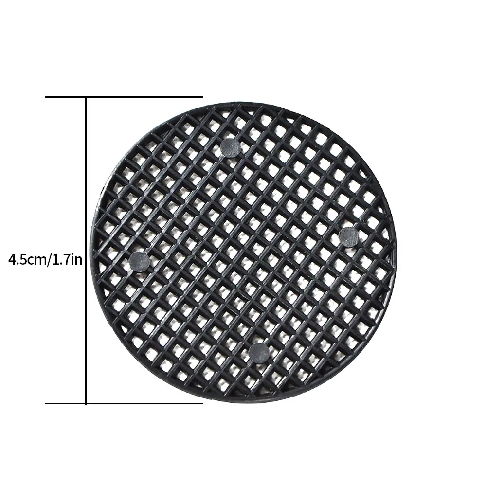 

50PCS Flower Pot Mesh Pad Bottom Grid Hole Mat Round Black Screen for Garden Bonsai Plant Drainage Plastic Pots Meshes Pads