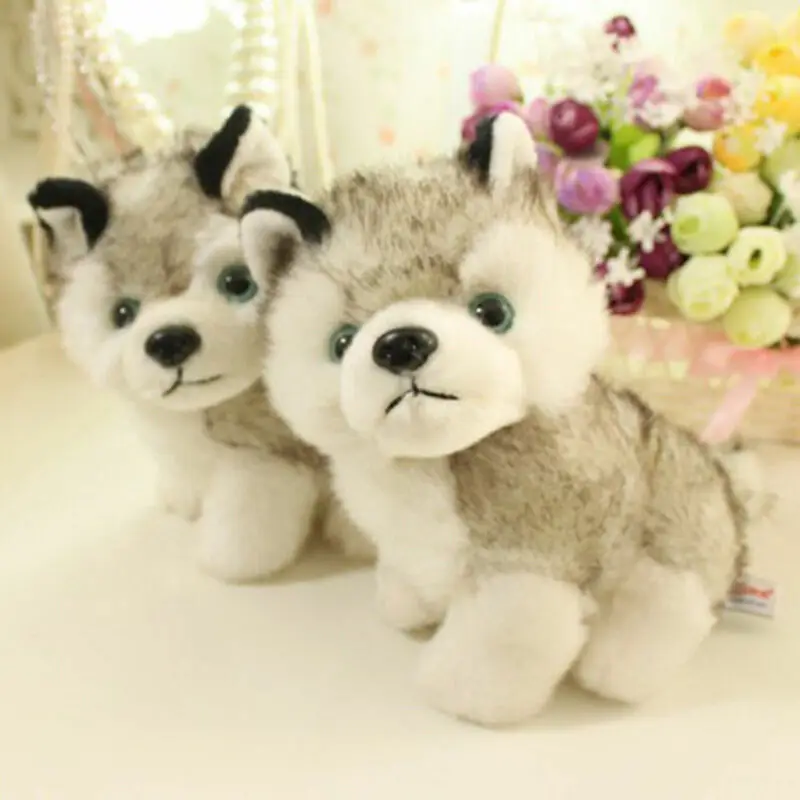 

18cm 7 Plush Doll Soft Toy Husky Dog Baby Kids Cute Stuffed Toys Gift