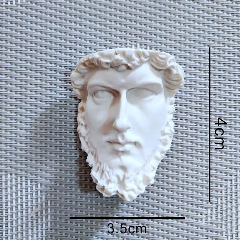 Новая абстрактная портретная брошь с имитацией гипсового рисунка в виде