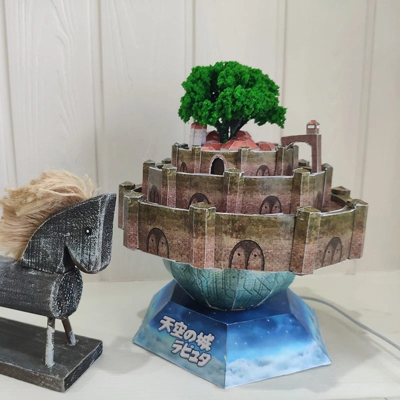 

Laputa: Castle in the Sky 3D Puzzles Paper Model Kits Assemble Jigsaw Educational Handmade Cartoon Anime Adult Kids Gifts Toys