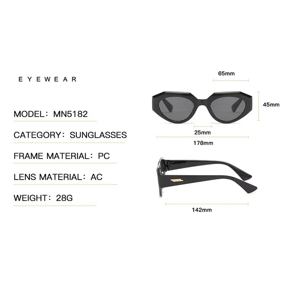 

WOENFEL Cute Fashion Sunglasses Designer Vintage Retro Sun Glasses Women Luxury Brand Jelly Color Small Frame Travel Eyewear