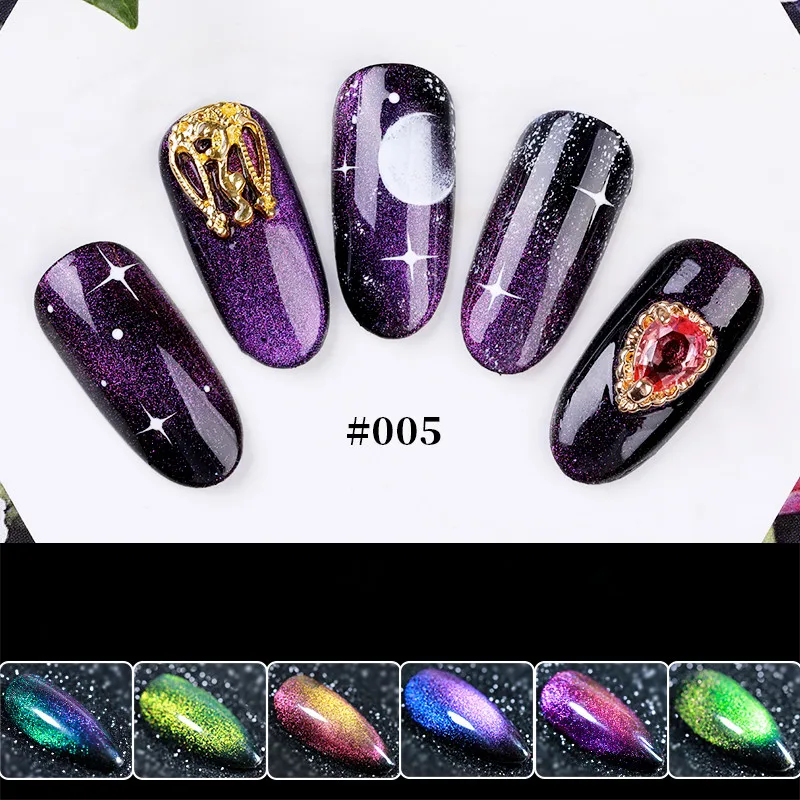 

5D Chameleon Cat Eyes UV Gel Polish Soak Off Magnetic Nail Art Semi Permanent Led Nail Art Gel Varnish G226