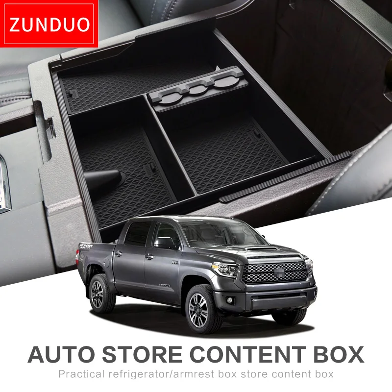 

Car Central Armrest Box for Toyota Tundra 2007 - 2018 Sequoia 2008 - 2018 Interior Accessories Stowing Tidying Accessories