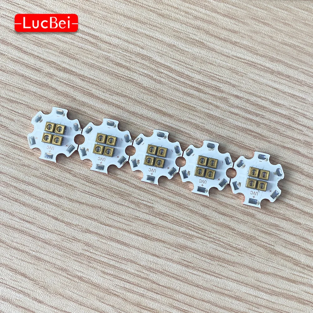 Высокая Мощность 4 Вт глубокий UVC светодиодный бусины с 20 мм Медь PCB 265nm 275nm