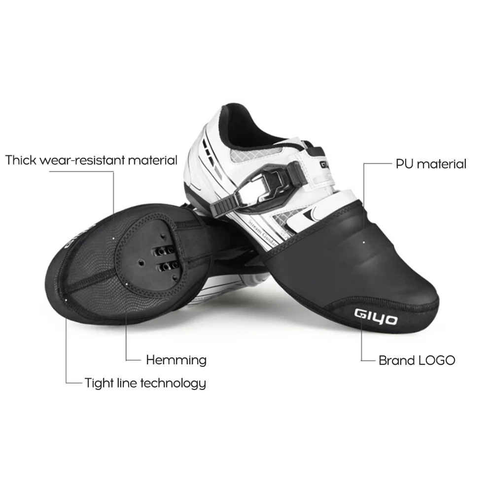 Чехол GIYO для велосипедной обуви с открытым носком ветрозащитный износостойкий