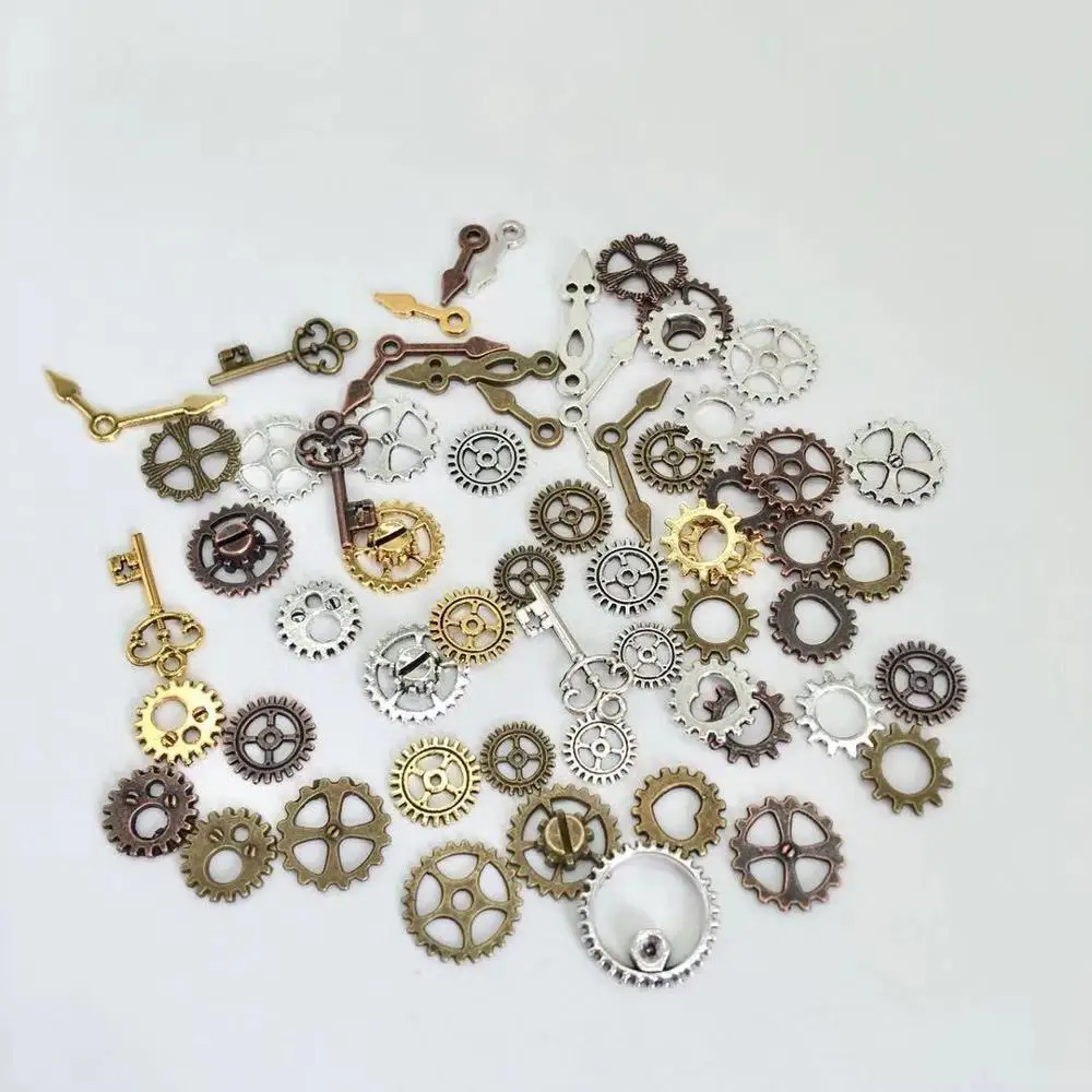 40 шт. винтажные металлические подвески в стиле стимпанк 4 цвета | Украшения и