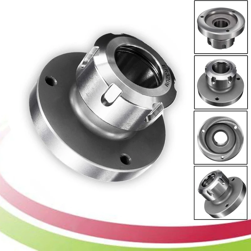 

80MM ER32 Diameter Collet Chuck (3901-5032)Compact Lathe Tight Tolerance CNC Bearing Steel Clamping Milling Tool 8cmx5cm