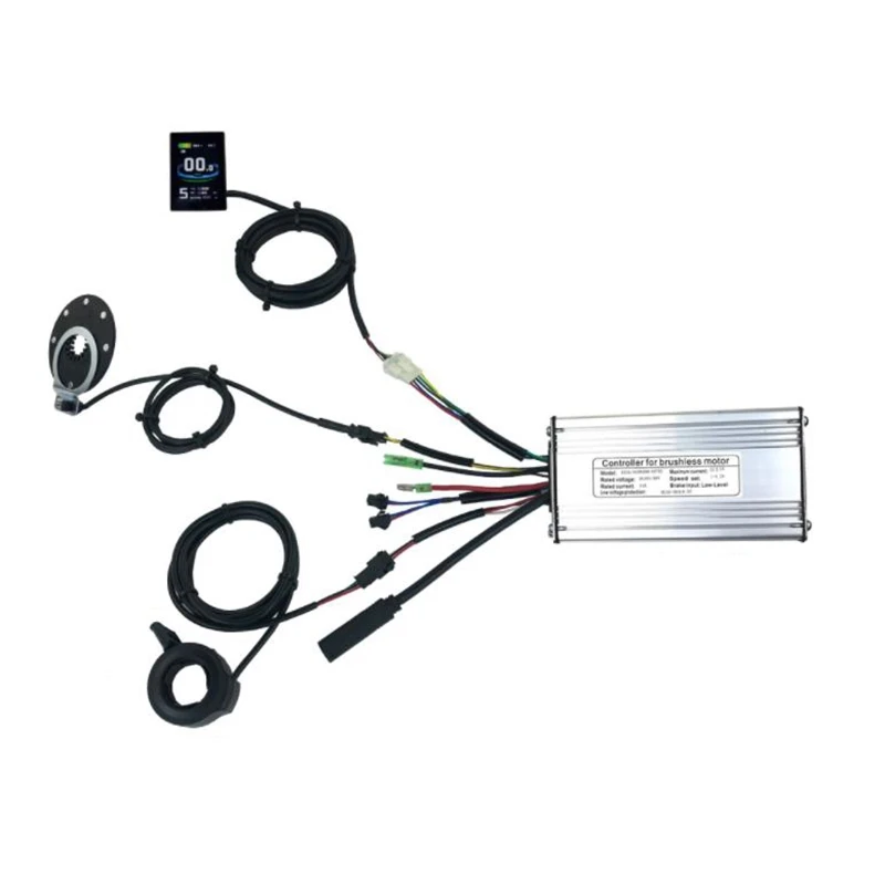 

36V/48V 500W 22A, Brushless DC Ebike Controller+KT-LCD8S Display+Finger Dial + Sensor One Set, for 500W Ebike Kit