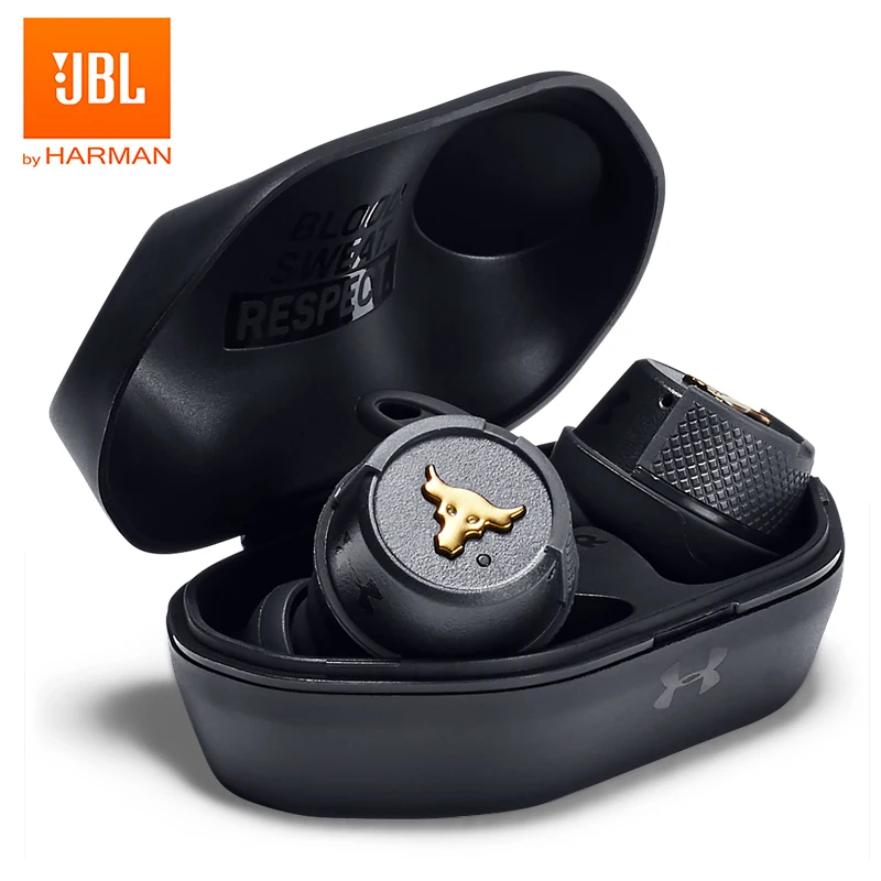 JBL мкА FLASH TWS беспроводные вкладыши Bluetooth V4.2 спортивные наушники глубокий бас IPX7 водонепроницаемые наушники с зарядным устройством и микрофоном