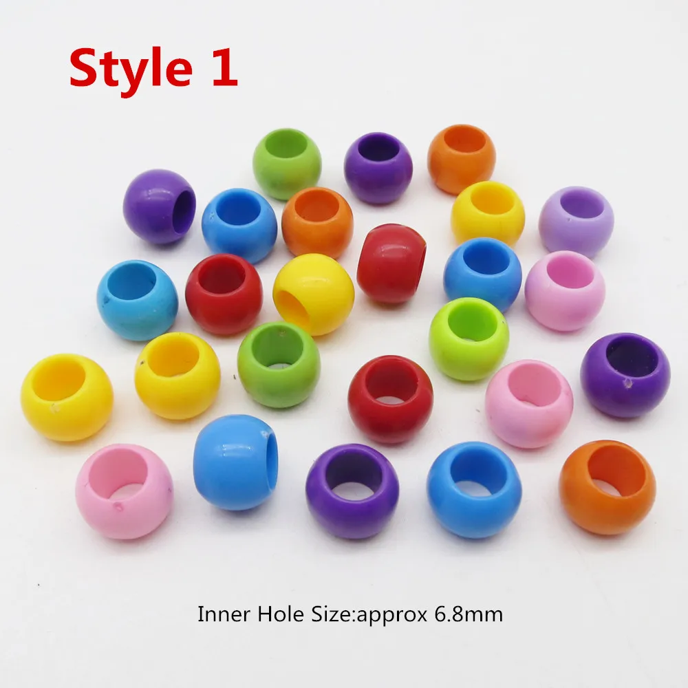 20 шт. 50 цветные вязаные крючком женские косы для девочек волос страшные бусины