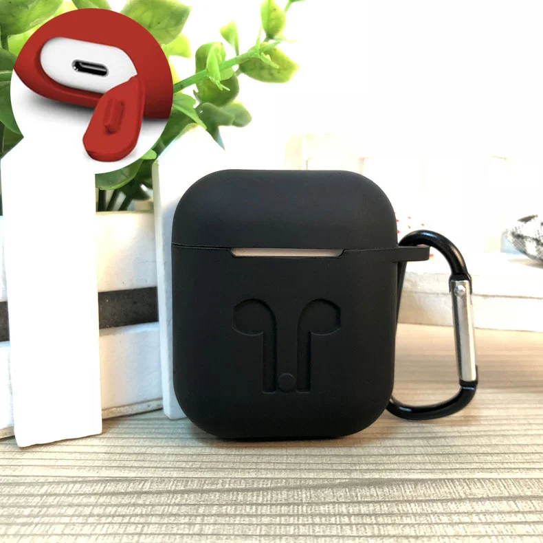Мягкий силиконовый защитный чехол для Apple Airpods 2 1 Bluetooth беспроводные наушники