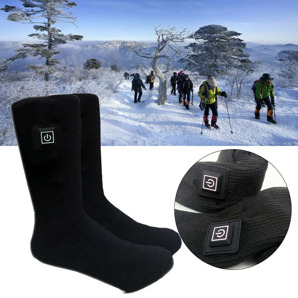 Теплые носки с электрическим подогревом для ног Зимние теплые ботинки BHD2| |