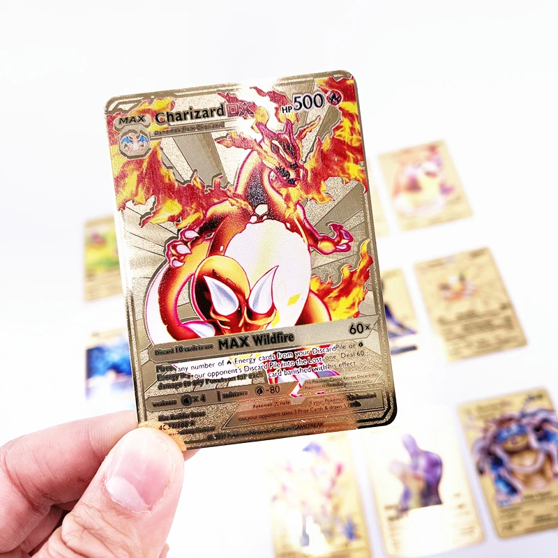 Экшн-фигурки из игры Покемон новая коллекционная карточка французского металла