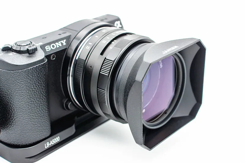 Retro Square Shape Lens Hood Screw Mount For Panasonic HC V750 V760 V770 V777 VX870 WX970 W850 W850M Camcorder | Электроника