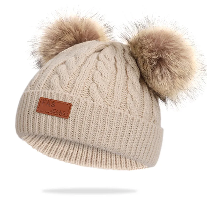 Новинка сезон осень зима детские мягкие хлопковые шапки Skullies Beanies теплые вязаные