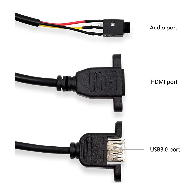 Wall Desktop Installation Socket Aluminum Alloy Panel with HDMI USB Audio Network VGA Port Multi-media Plug | Электроника