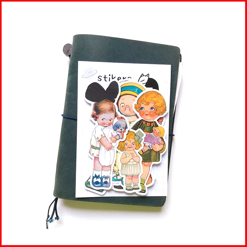 Кукла девочка материал Винтаж персонализированный альбом для стикеров